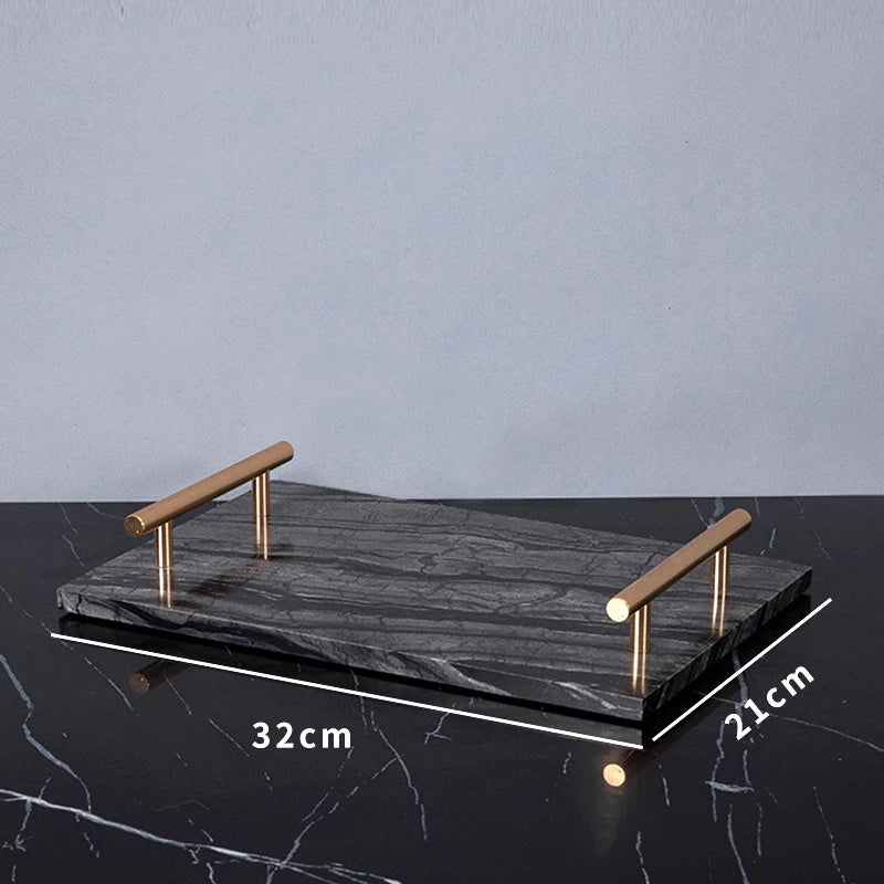 Ancient Wood Grain Natural Marble Vanity Trays
