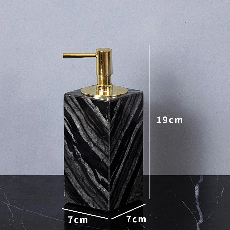 Obsidian Natural Marble Luxury Soap Dispenser