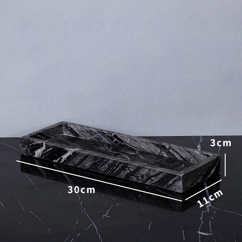 Ancient Wood Grain Natural Marble Vanity Trays
