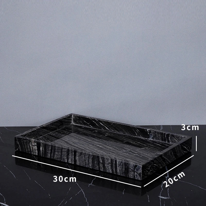 Ancient Wood Grain Natural Marble Vanity Trays