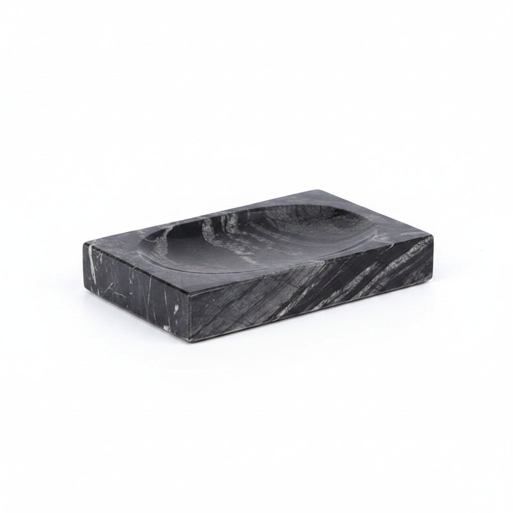 Ancient Wood Grain Natural Marble Soap Dish