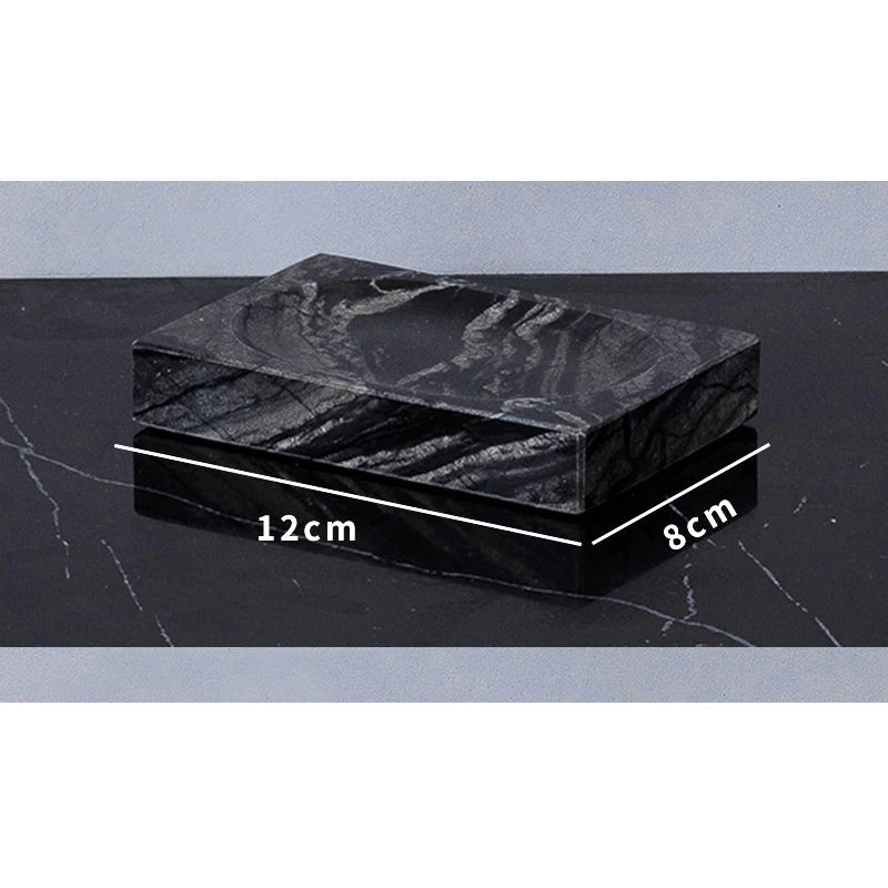 Ancient Wood Grain Natural Marble Soap Dish