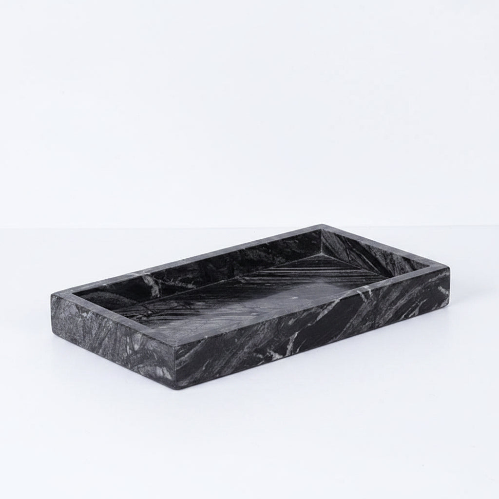 Ancient Wood Grain Natural Marble Vanity Trays