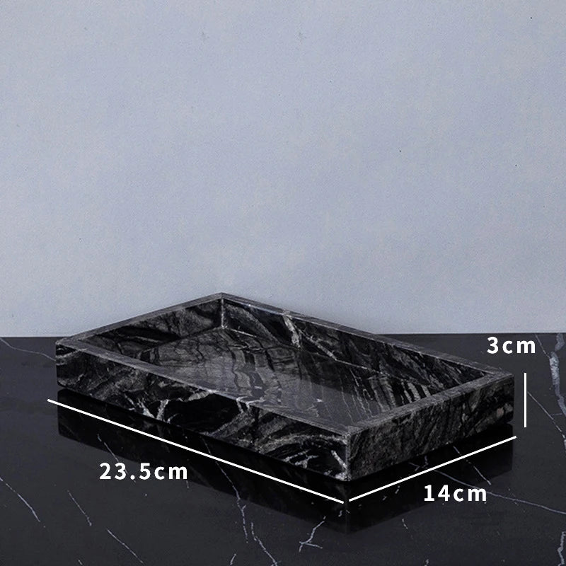 Ancient Wood Grain Natural Marble Vanity Trays