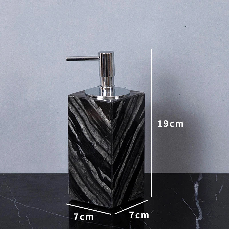 Obsidian Natural Marble Luxury Soap Dispenser