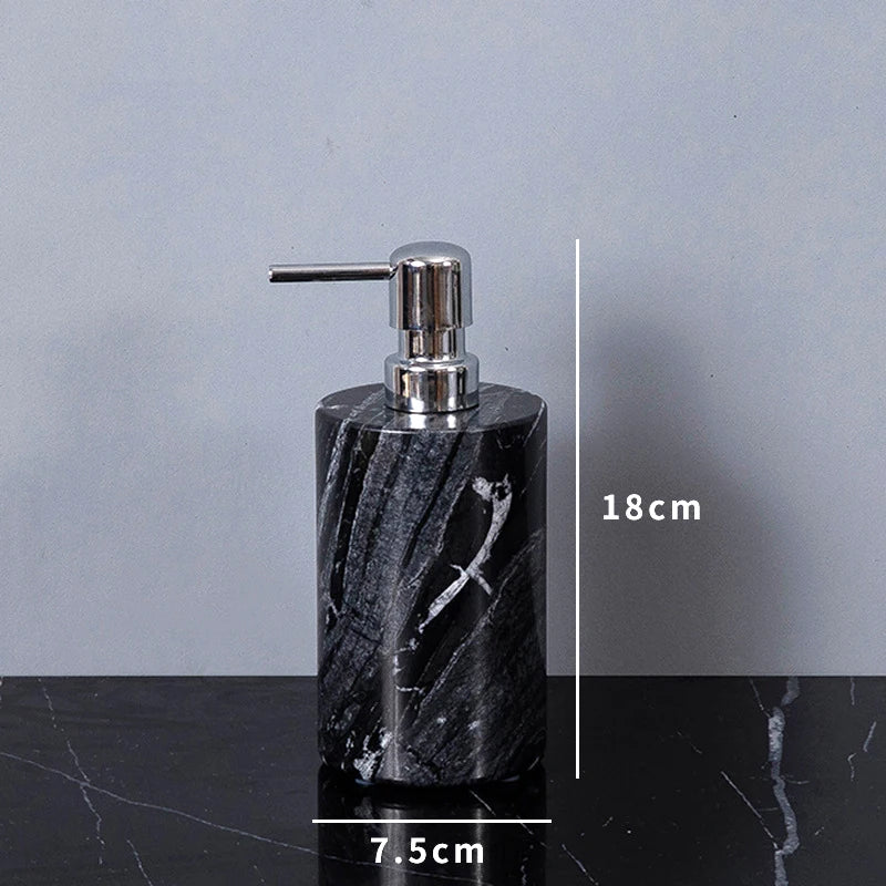 Obsidian Natural Marble Luxury Soap Dispenser