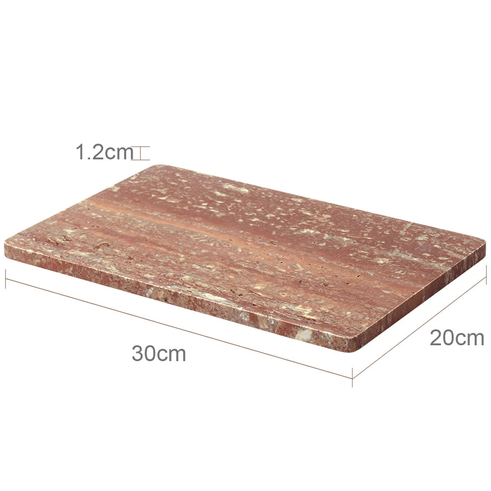 Red Travertine Decorative Trays – Natural Stone Collection