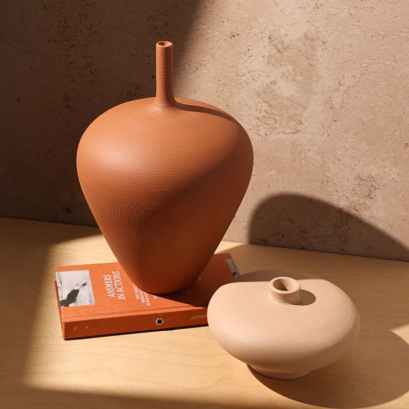 Modern Sculptural Ceramic Vase – Minimalist Home Decor