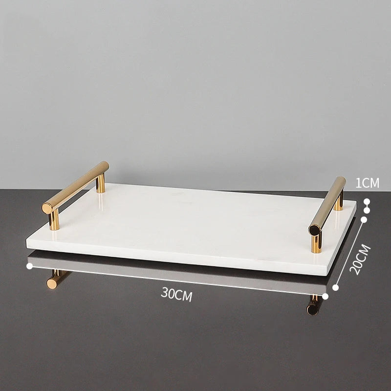 Volakas White Marble Decorative Trays – Natural Stone Collection