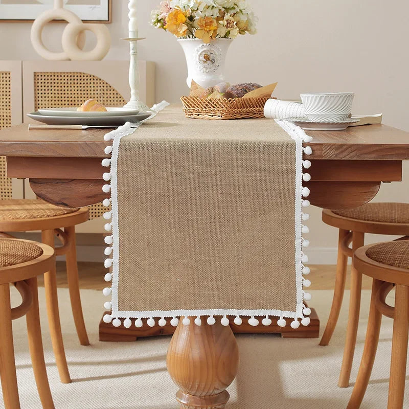 Natural Linen Table Runner