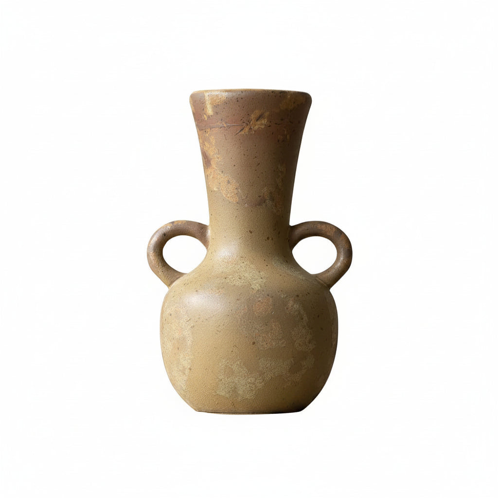 Rustic Wabi-Sabi Ceramic Vase – Textured Vintage Home Decor