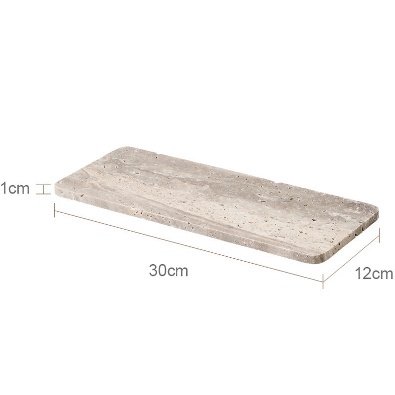 Gray Travertine Decorative Trays – Natural Stone Collection