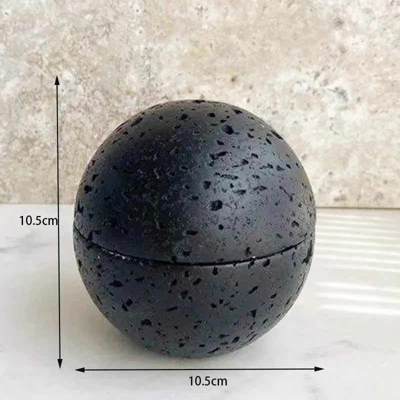 Natural Travertine Incense Holder – Wabi-Sabi Stone