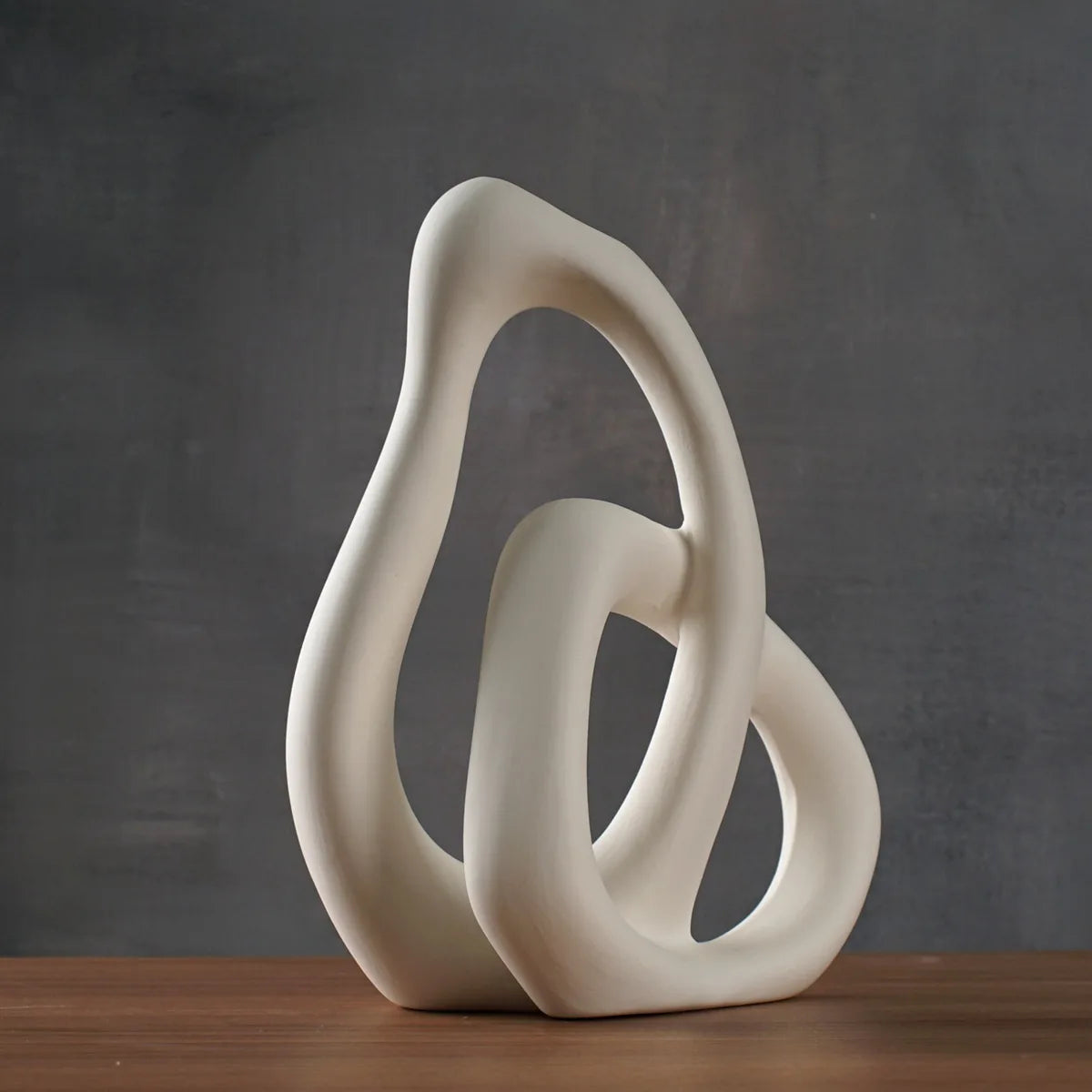 Nordic Sculptural Ceramic Vase – Irregular Modern Decor