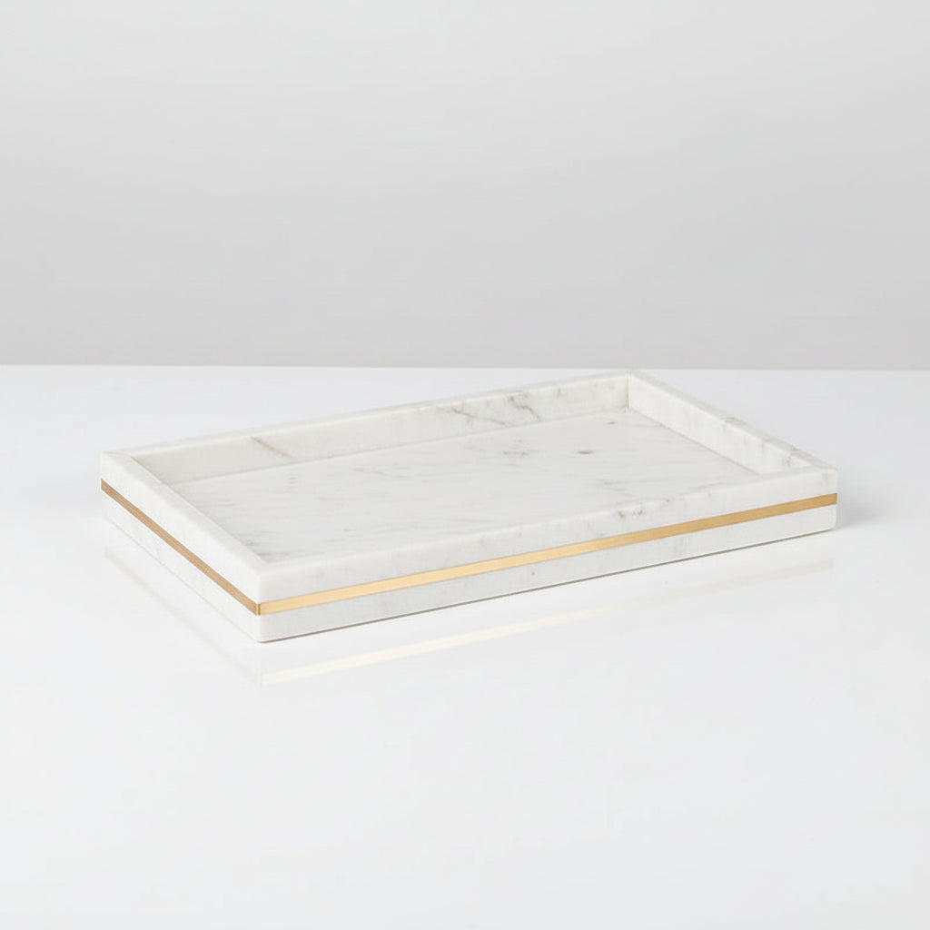 Volakas White Marble Decorative Trays – Natural Stone Collection
