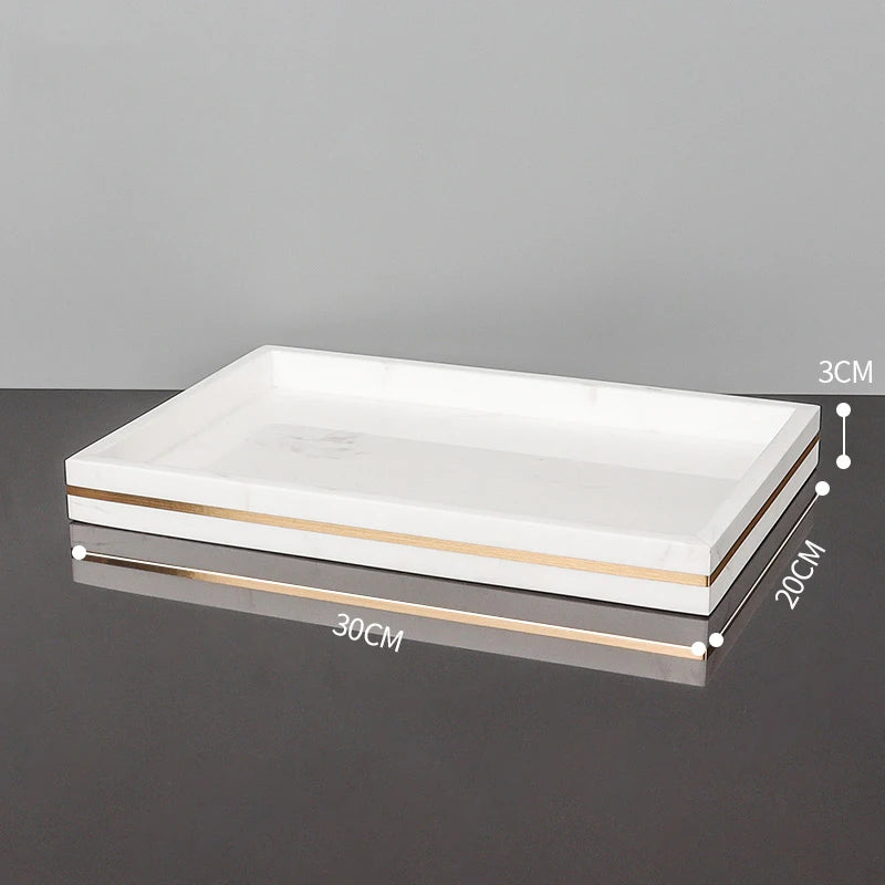 Volakas White Marble Decorative Trays – Natural Stone Collection