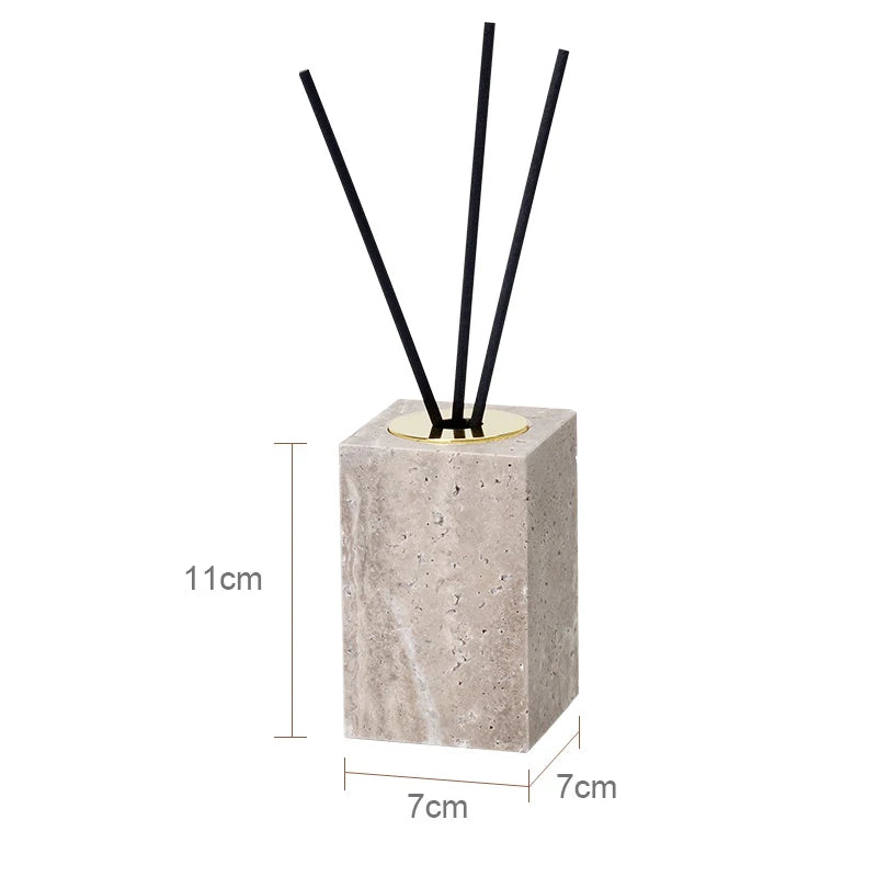 Gray Travertine Reed Diffuser – Luxury Bathroom & Home Decor