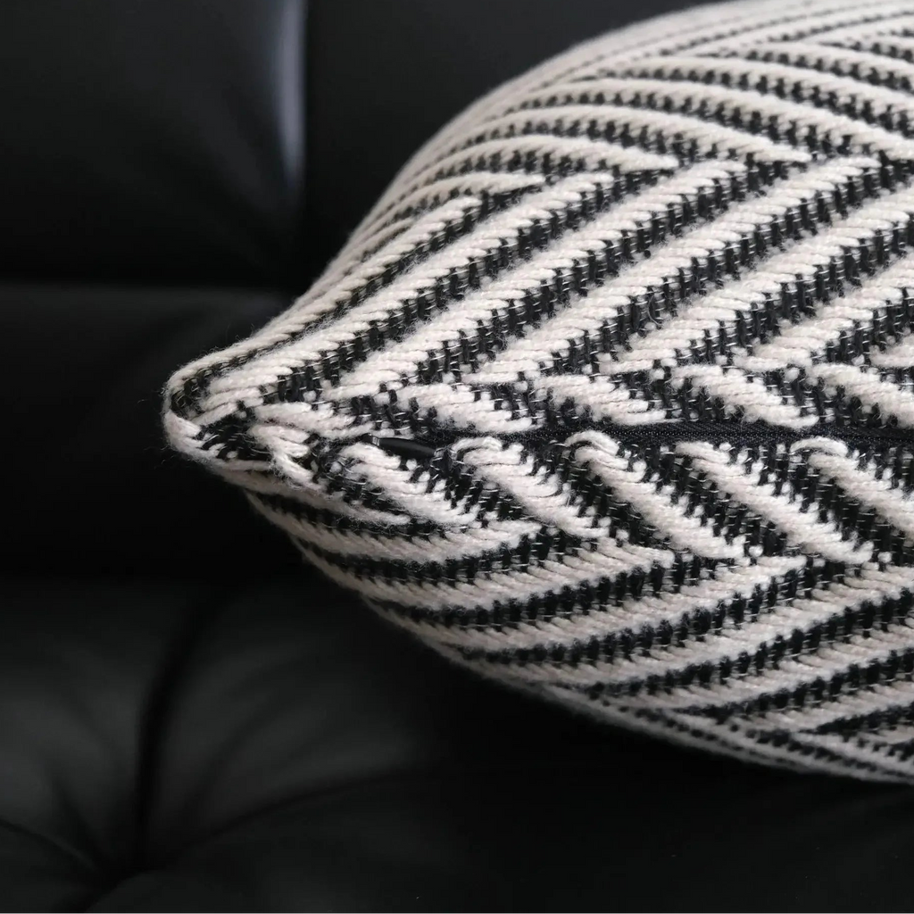 Textured Chevron Cushion Cover – Modern Geometric Pillowcase