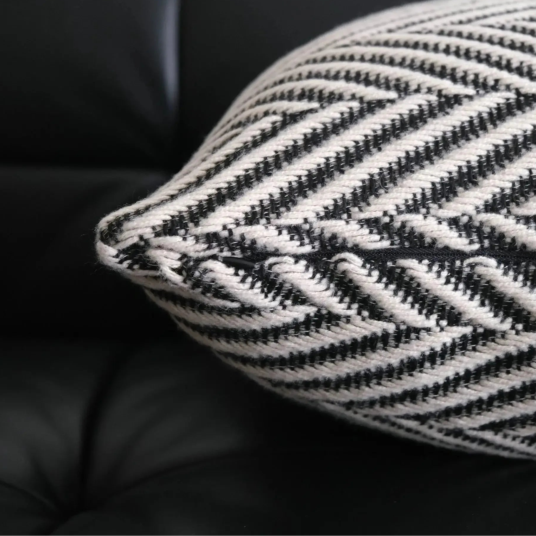Textured Chevron Cushion Cover – Modern Geometric Pillowcase