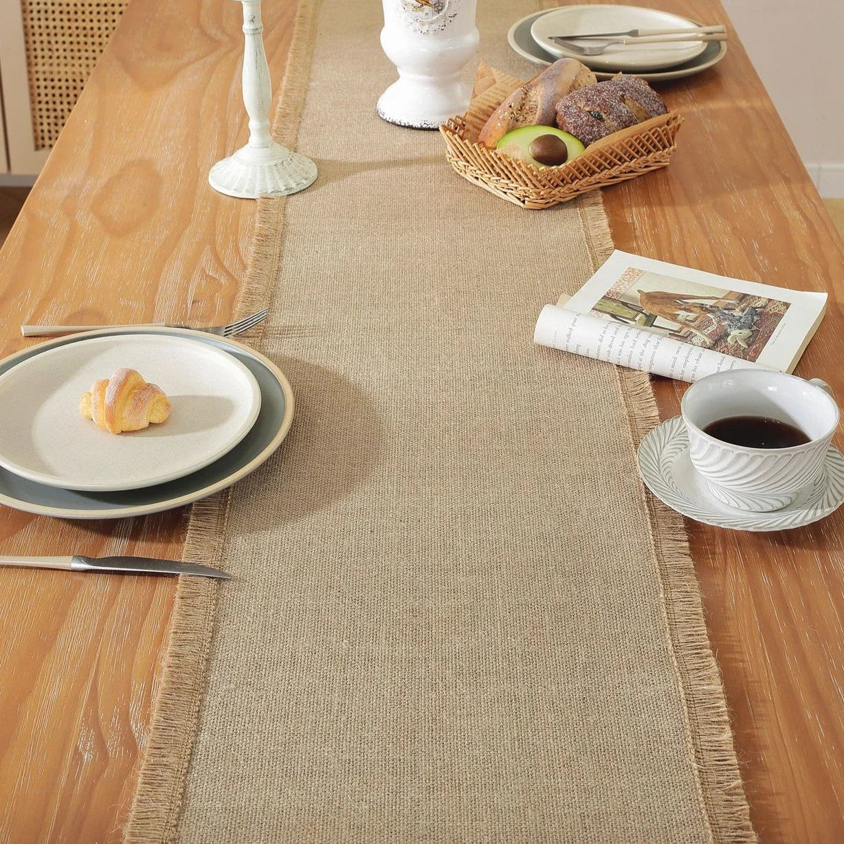 Natural Linen Table Runner