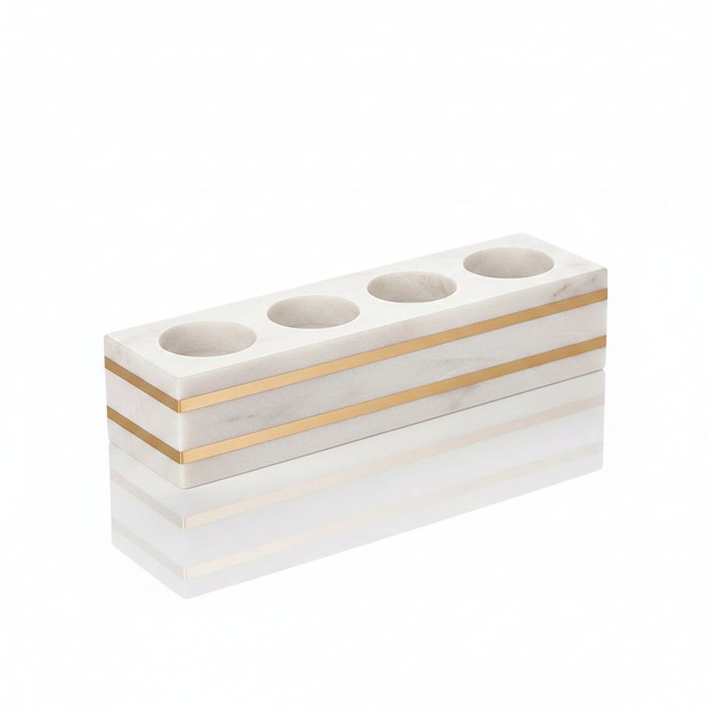 Volakas White Marble Toothbrush Holder Collection
