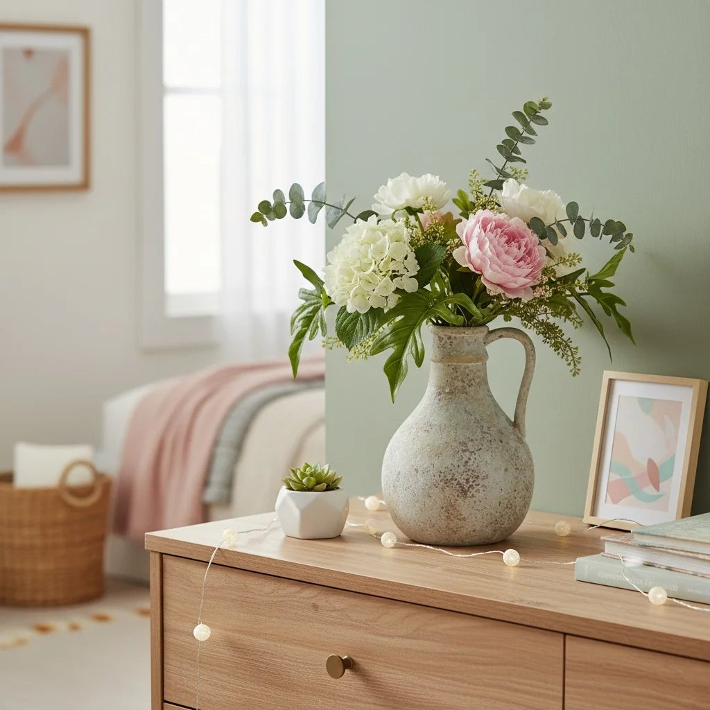 Wabi-Sabi Ceramic Vase – Handmade Minimalist Home Decor