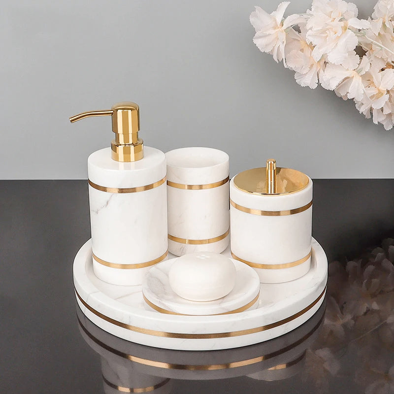 Volakas White Marble Soap Dish – Natural Stone Bathroom Decor
