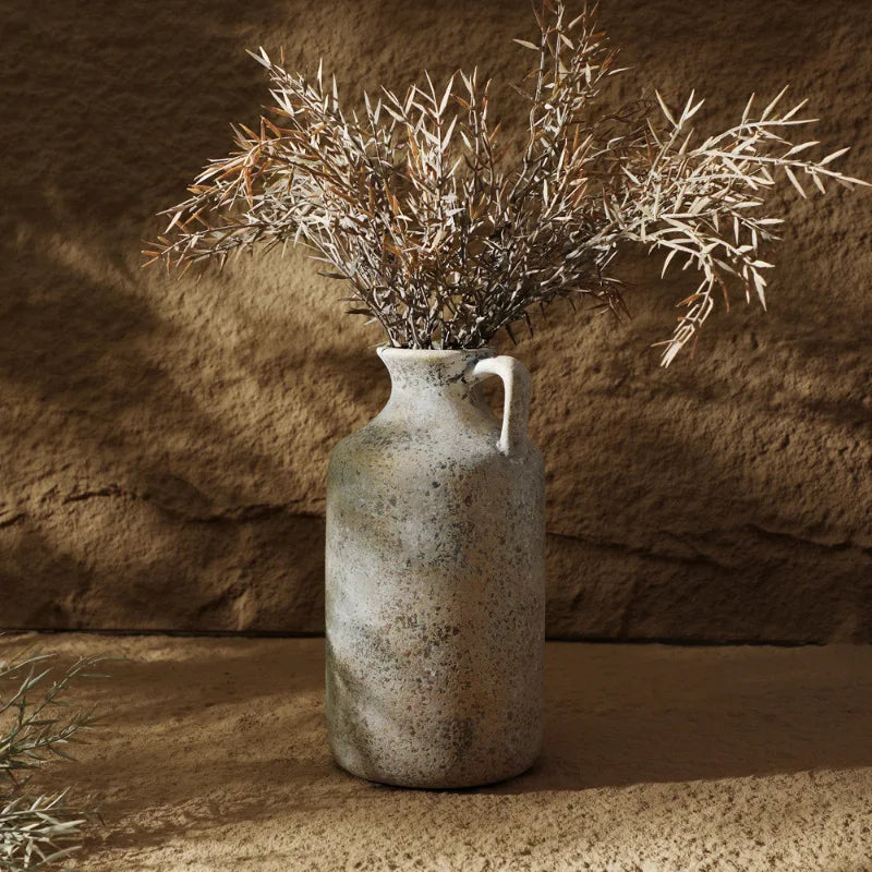 Wabi-Sabi Ceramic Vase – Handmade Minimalist Home Decor