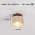 Lámpara de Techo de Travertino Natural | Diseño Moderno y Minimalista para Interior