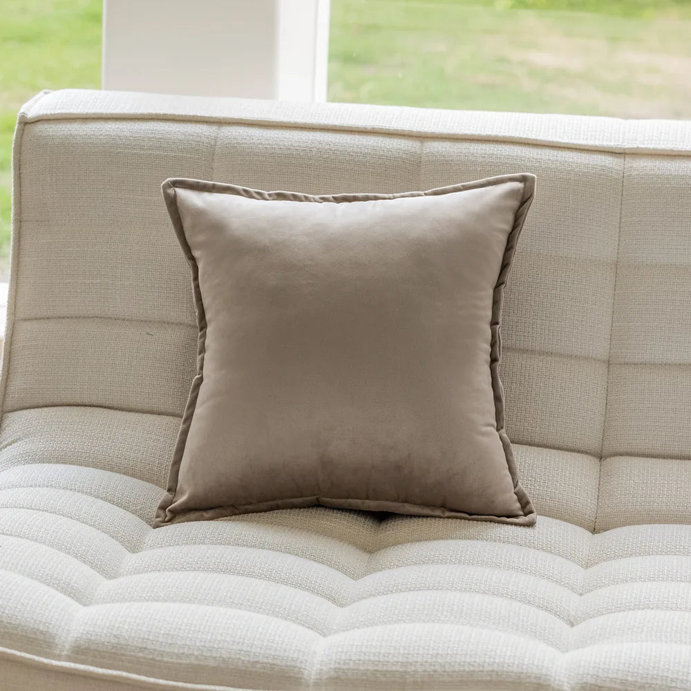 Embroidered Jacquard Cushion Cover – Modern Geometric Design