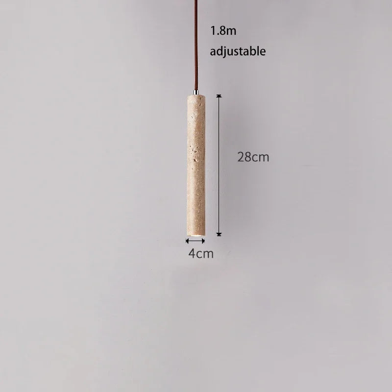 Lámpara Colgante Minimalista de Piedra Natural