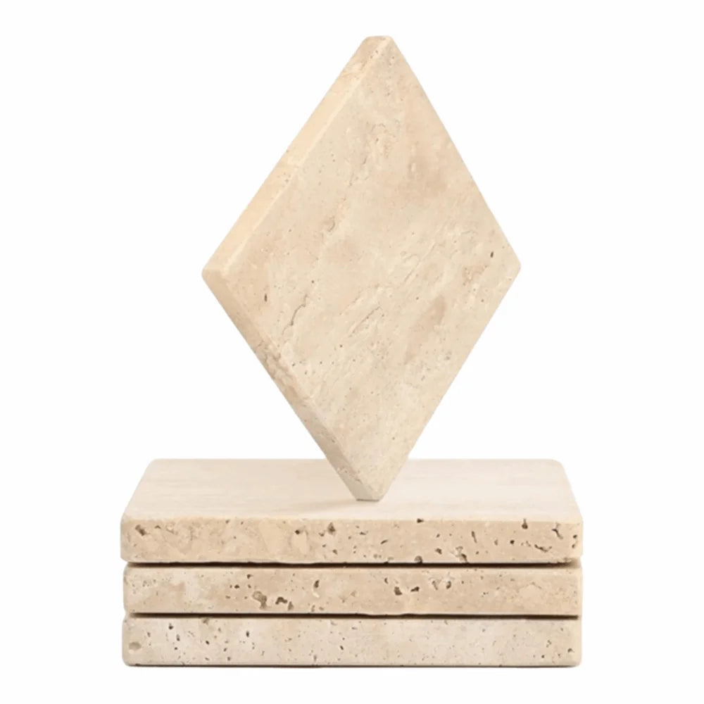 Natural Marble Coasters – Elegant Stone Table Decor