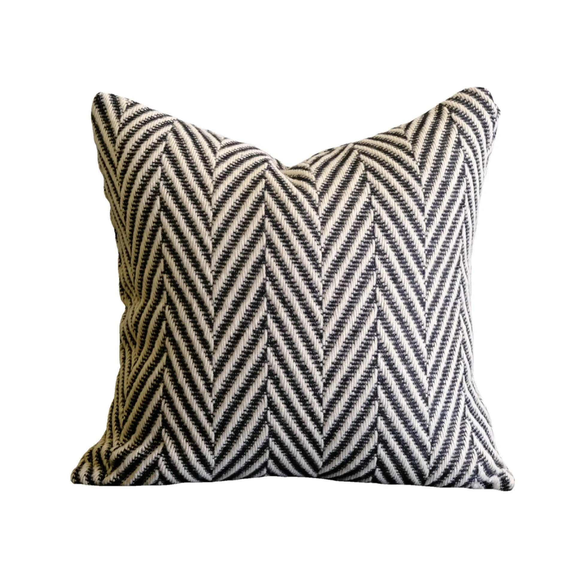 Textured Chevron Cushion Cover – Modern Geometric Pillowcase