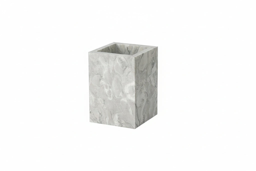 Square Marble Bathroom Tumbler