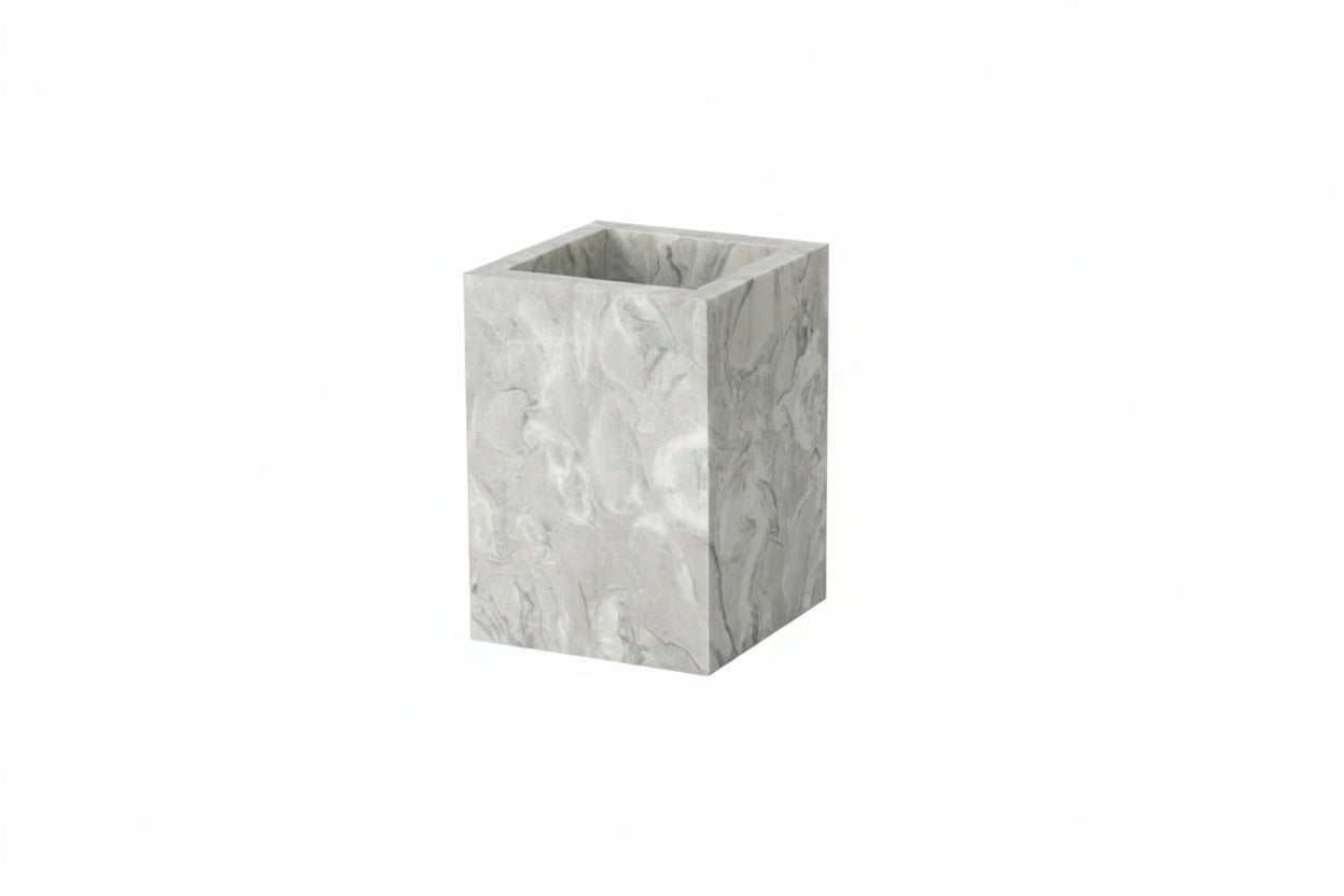 Square Marble Bathroom Tumbler