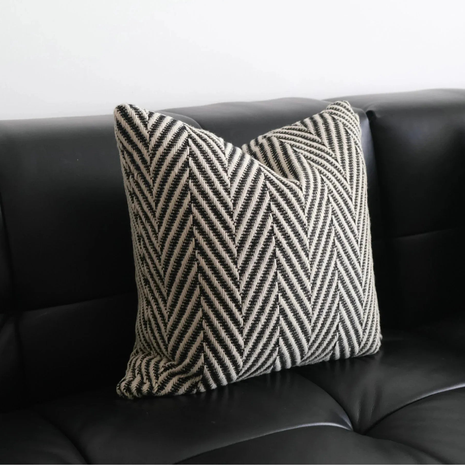 Textured Chevron Cushion Cover – Modern Geometric Pillowcase