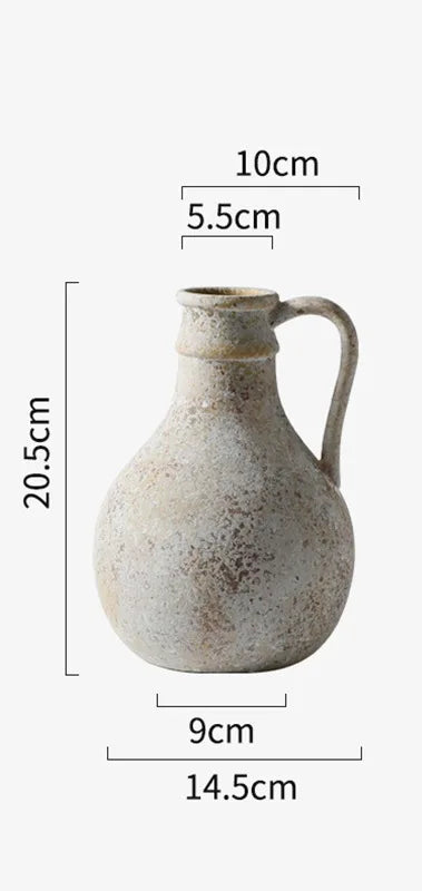 Wabi-Sabi Ceramic Vase – Handmade Minimalist Home Decor
