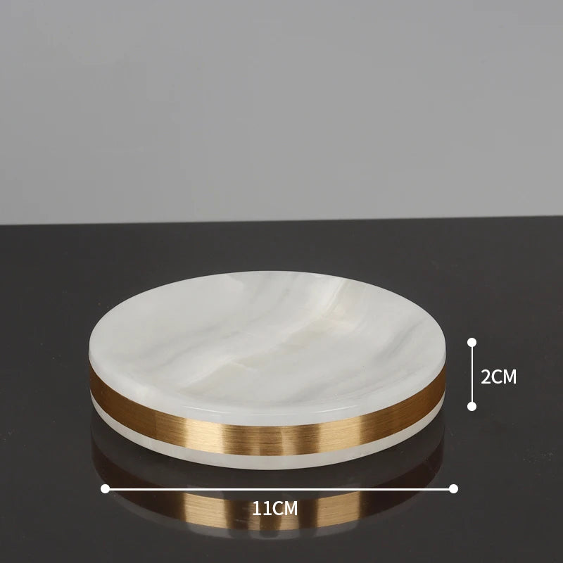 White Onyx Marble Soap Dish