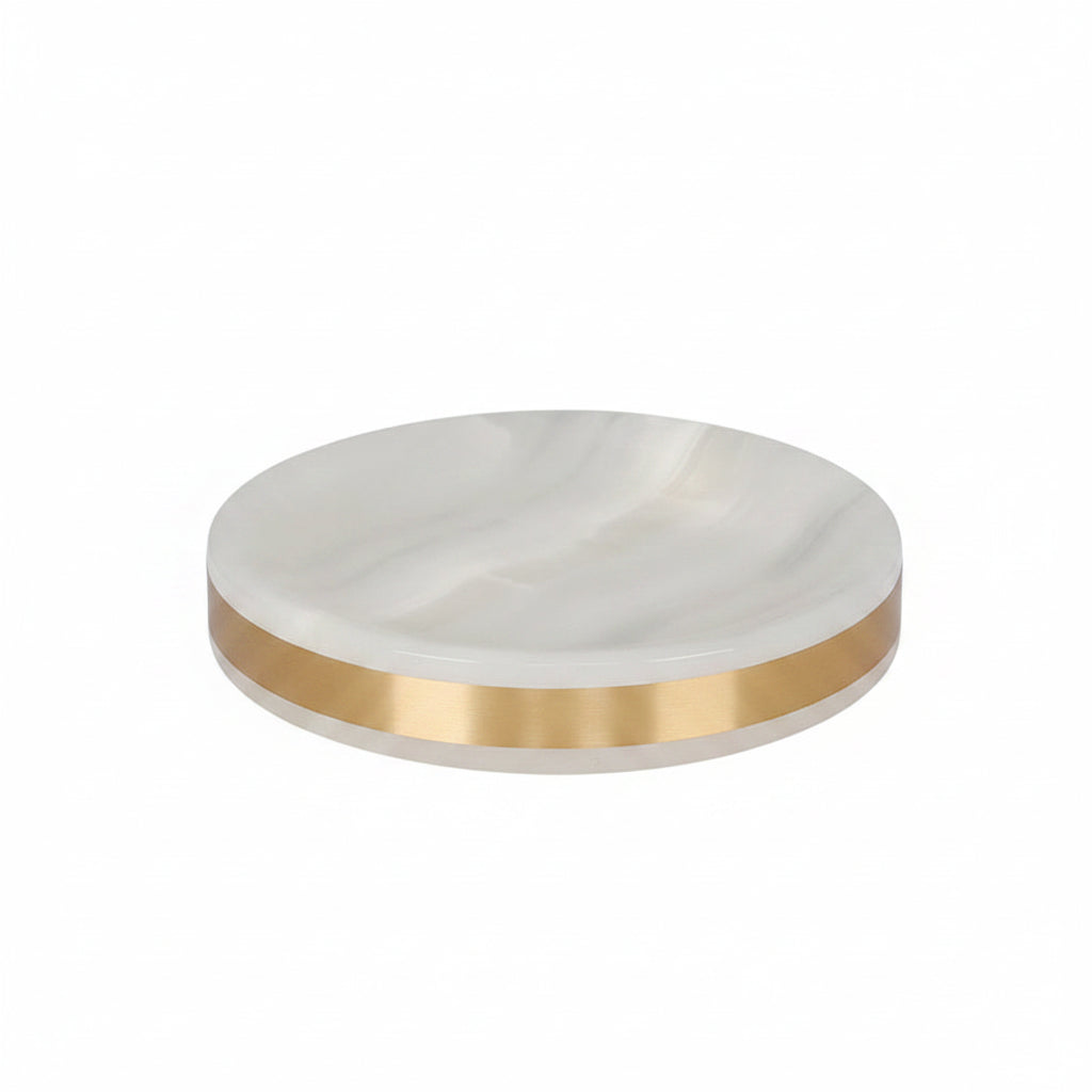 White Onyx Marble Soap Dish