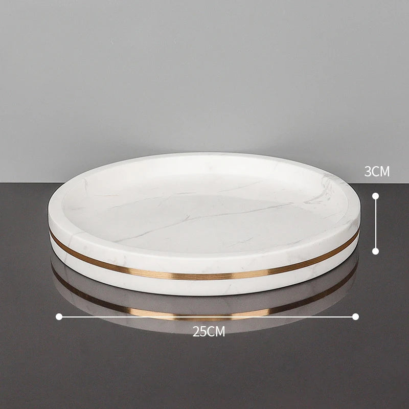 Volakas White Marble Decorative Trays – Natural Stone Collection