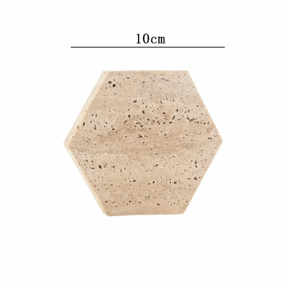 Natural Marble Coasters – Elegant Stone Table Decor