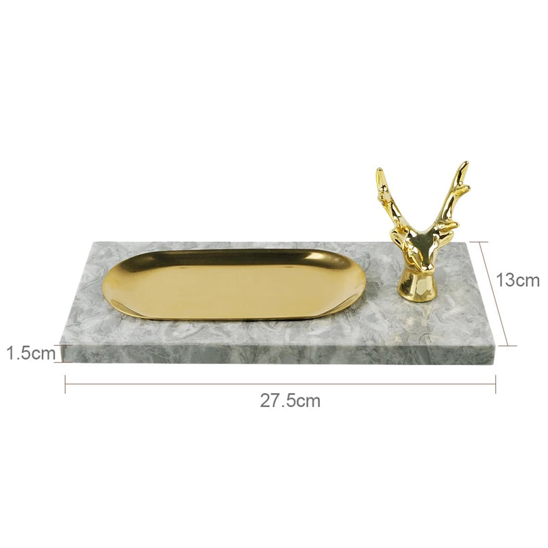 Pitaya Marble Jewelry Tray