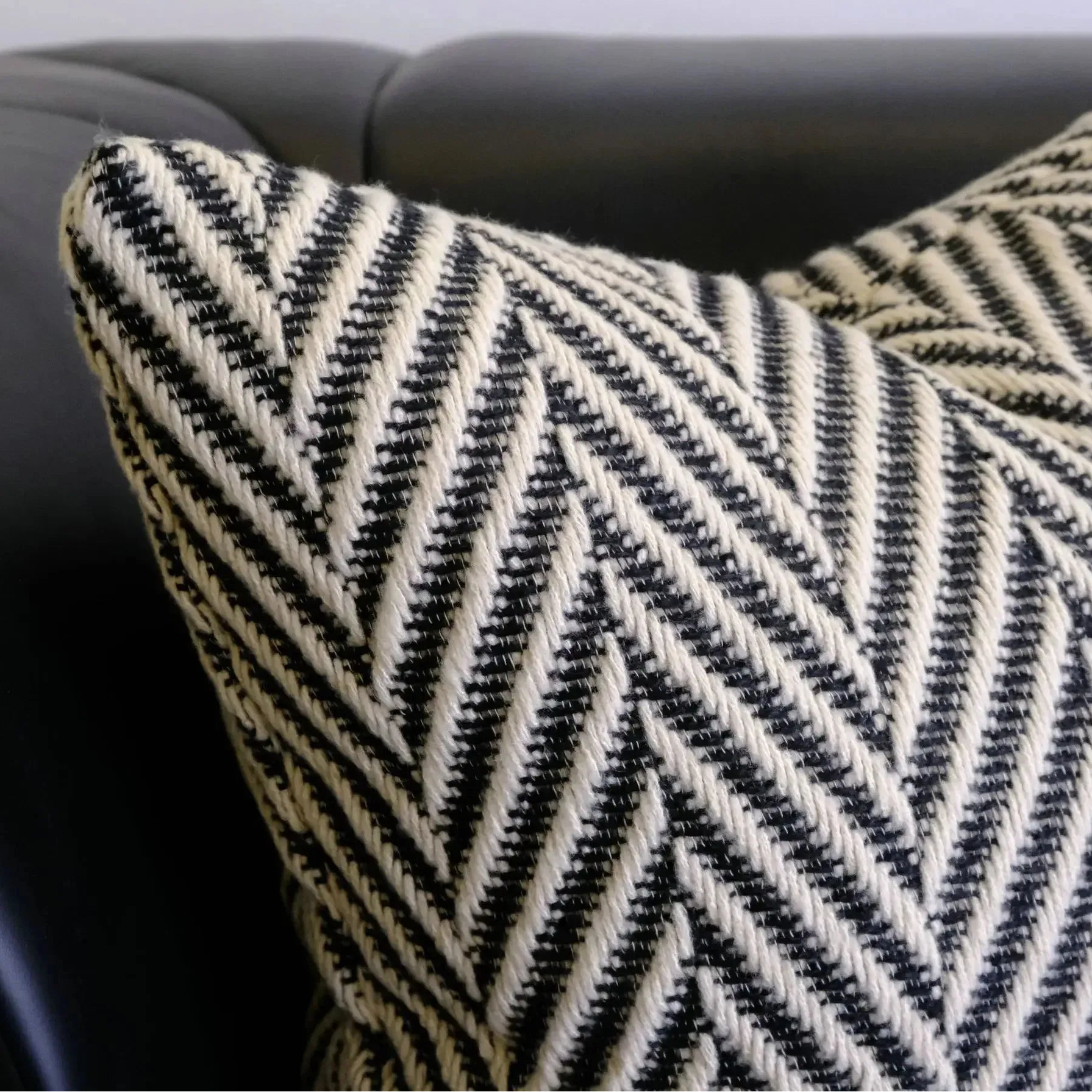 Textured Chevron Cushion Cover – Modern Geometric Pillowcase