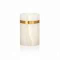 White Onyx Marble Bathroom Tumbler
