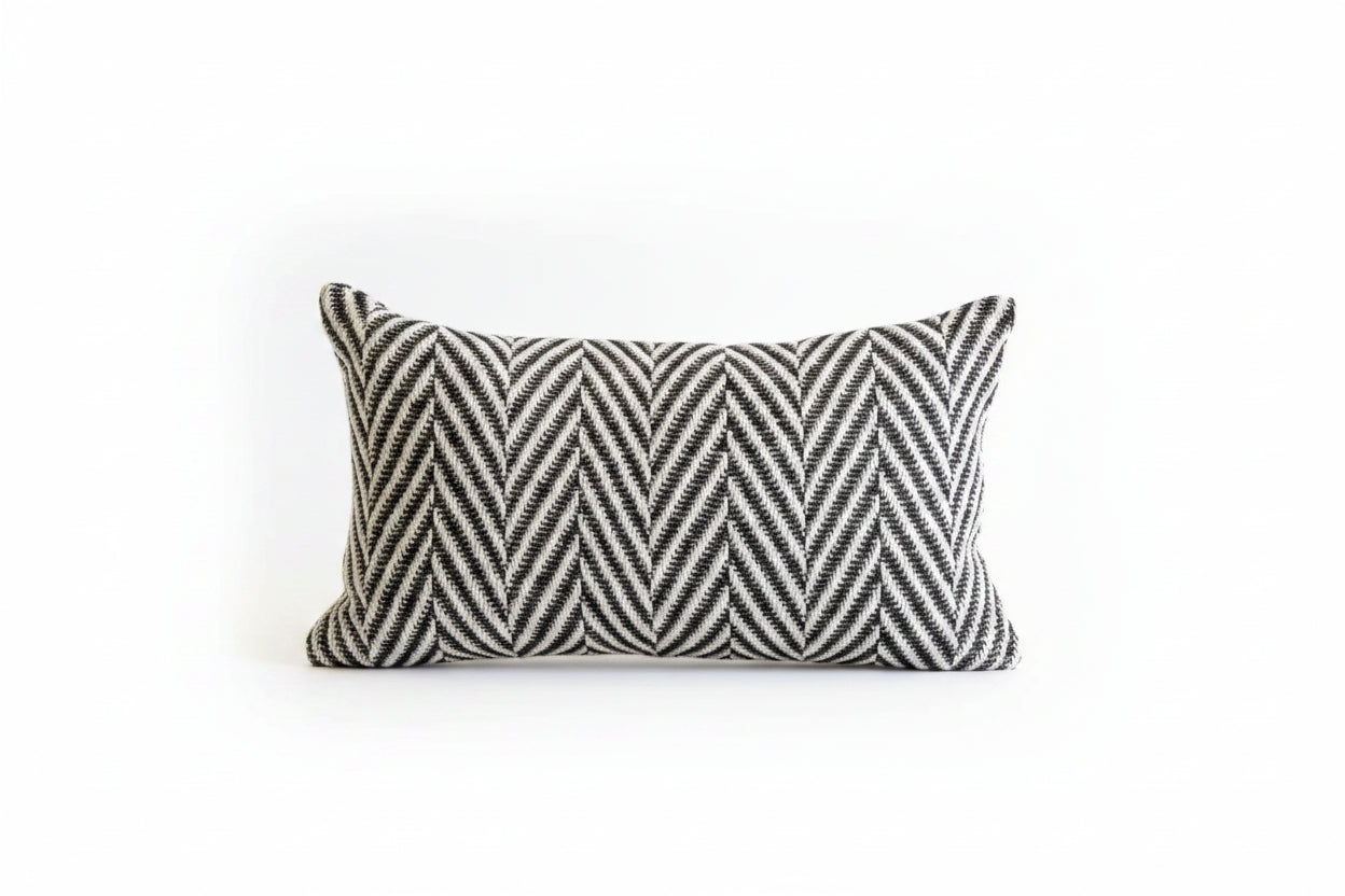 Textured Chevron Cushion Cover – Modern Geometric Pillowcase