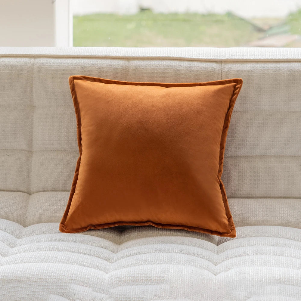 Embroidered Jacquard Cushion Cover – Modern Geometric Design
