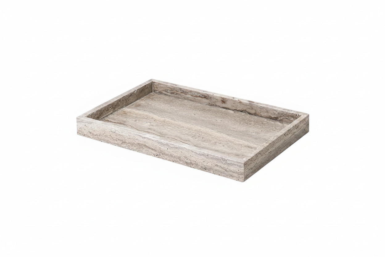 Gray Travertine Decorative Trays – Natural Stone Collection