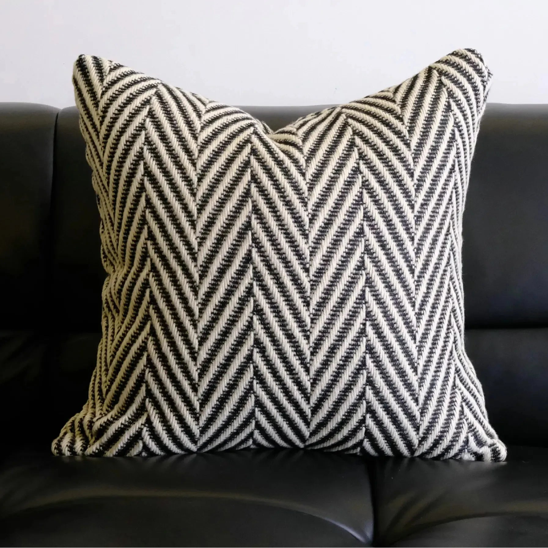 Textured Chevron Cushion Cover – Modern Geometric Pillowcase