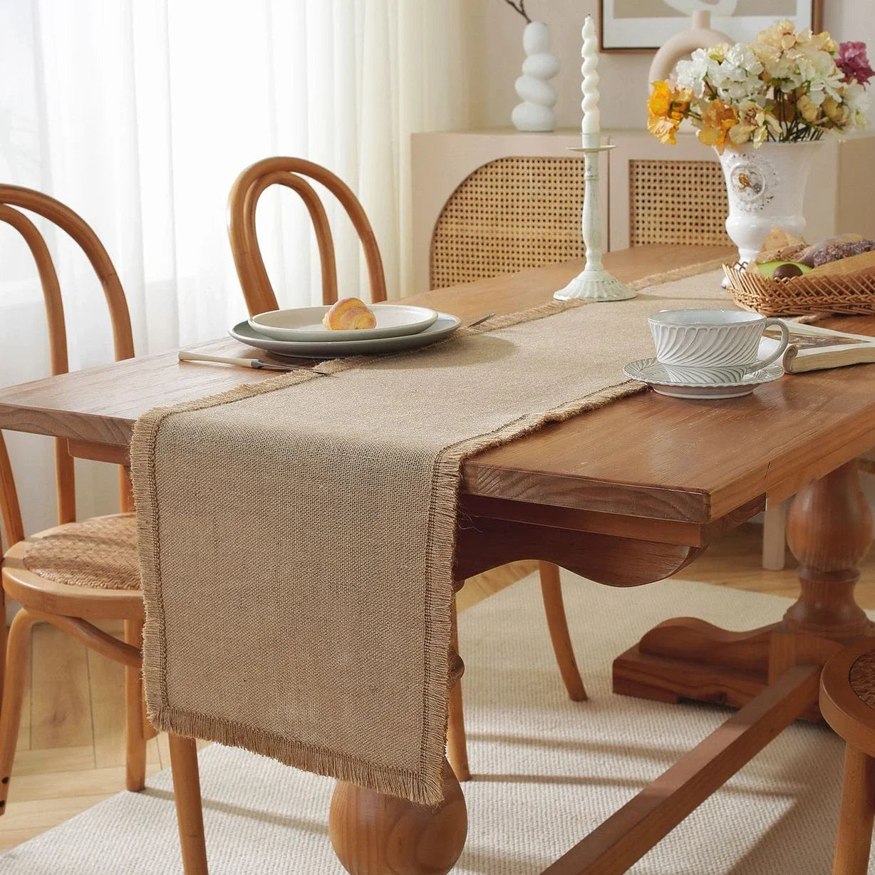 Natural Linen Table Runner