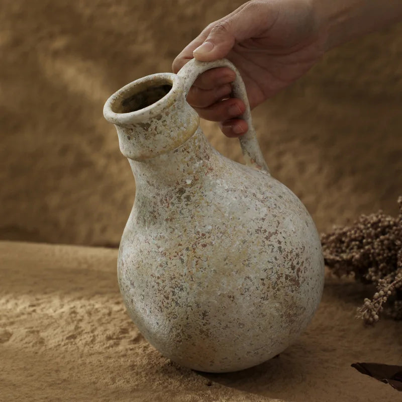 Wabi-Sabi Ceramic Vase – Handmade Minimalist Home Decor
